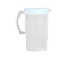 UPKOCH 2000 Ml Grand Pichet En Plastique Avec Couvercle Résistant À La Chaleur Chaud Eau Froide Carafe Pot À Eau Pour Jus Boisson Pot Glace Thé Bouilloire Couleur Aléatoire