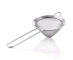 Barre dacier Inoxydable Passoire Maille Fine Cocktail Passoire Passoire Longue poignée Ice Passoire Conique Sifter Bar Sieve Accessoires