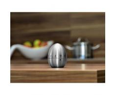 Xavax Minuteur à Åuf (avec fonction minuterie, sablier, en acier inoxydable) Argent