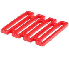 Zak Designs 0078- 0900E Dessous de plat rouge mélamine