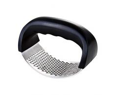 ZoneYan Garlic Press, Presse ail INOX Manuelle Ergonomique pour,Facile à Nettoyer, Pratique
