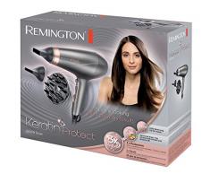 Remington AC8820 Sèche-Cheveux Professionnel Keratin Protect 2200W, Soin Kératine et Huile dAmande, 3 Températures, 2 Vitesses, Résistant