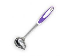 Cuillère à sauce en acier inoxydable avec longue poignée antidérapante free size violet