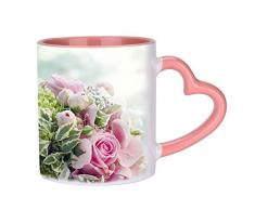 Créatif Mug Personnalisé Photo Image Personnalisable en Ligne Tasse Magique Changeante de Couleur Sensible à la Chaleur Coupe à Café Thé Céramique pour Cadeau de Noël Anniversaire Fête des Père/Mère