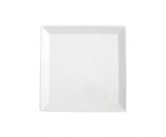 Excèlsa Plat de Service carré Blanc 30 x 30 cm
