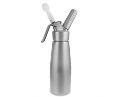dine@drinkstuff Siphon en Aluminium 500 ml à Chantilly,crème fouettée ,idéal pour les restaurants,bar et utilisation domestique