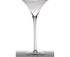 INNA-Glas Verre à Cocktail - Verre à Martini Sacha sur Pied, Conique - Rond, Transparent, 40cm, Ø 19,5cm - Vase à Fleurs - Vase décoratif