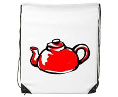 DIYthinker Chine chinois Théière traditionnel Culture Illustration Motif Cordon de serrage Sac à dos lignes fines Shopping Creative Sac à main bandoulière l'environnement Sac en polyester