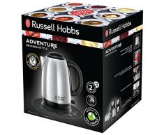 Russell Hobbs 23912-70 Bouilloire 1,7L Adventure, Ebullition Rapide, Ouverture Facile - Acier Brossé