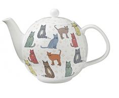 Ulster Weavers Amelia 6 Tasses en Porcelaine Anglaise Théière