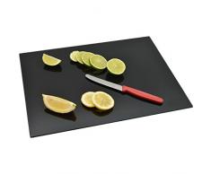 Planche à découper en verre - pour la cuisine - noir - 400 x 300 mm