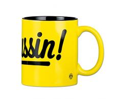 BVB Tasse borussin, faïence, Noir/Jaune, 10 x 10 x 15 cm