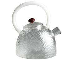 Martelé Théière en verre, levage Faisceau épaissie résistant à la chaleur thé, haute température résistant en céramique Pot Teapot, martelée verre Lifter (Color : Clear, Size : 13 * 5.8 * 17.5cm)