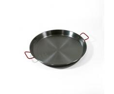 BCSA 10050 Plat à Paëlla Acier Poli Noir 50 cm