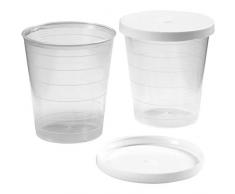 Mini tasse avec couvercle, 30 ml. 75 pièces