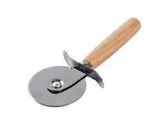 WEIHEEE Couteau à pizza en bois de roue de pizza de table de cuisson en bois pratique de pizza de couteau pour le pain Cuisine Outils spéciaux