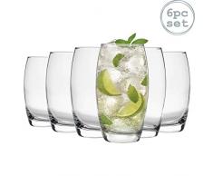 Argon Tableware Tondo - Verres Highball pour Eau/jus - Coffret Cadeau de 6 Verres - 510 ML