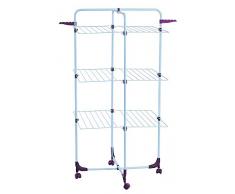 Euroserv Tower Séchoir à linge, Lave-linge à la tour, 27 M de buanderie, roues et place pour cintres