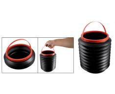 sourcingmap® Plastique Noir Pliant 4L Eau Seau Récipient Coffre Organiseur