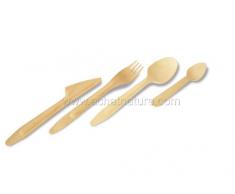 Biosylva - Cuillère Bois de Bouleau PREMIUM 16,5 cm par 100