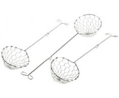 Metaltex 256015010 Ãcumoires à fondue Inox Pack de 3