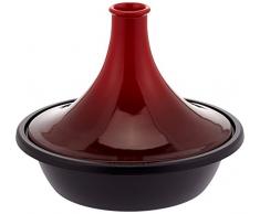 LE CREUSET 25138350600422 Tajine 35cm Cerise, Fonte Emaillée, Rouge, 35 cm