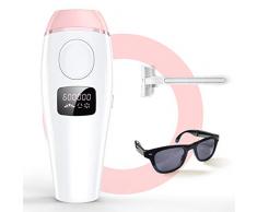 Épilateur Lumière Intense Pulsée IPL Professionnelle 600,000 Flashes Pour Femme et Homme définitive Epilation pour Corps, Visage, Bikini à la Maison, et Zones Sensibles.