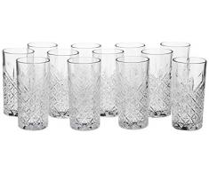 Utopia P52800 intemporel vintage Long Drink en verre, 15,75 G, 45 cl (lot de 12)
