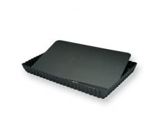Gobel 225810 Moule à Tarte Rectangulaire 29*20,5 cm Bord Cannelé Fond Fixe Anti-Adhérent