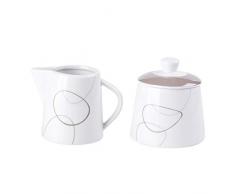 VEWEET, série Nikita, 1 boîte de Lait, 1 sucrier en Conserve