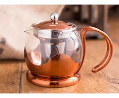 Creative Tops La Cafetière Théière en cuivre et Verre, 1200 ML, cuivré, 2 Cup