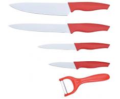 Set de 5 couteaux de cuisine CERAMIQUE Couteau de chef Couteau à viande Couteau universel Éplucheur
