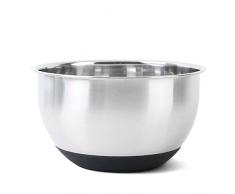 Dsstyle Bol à Mélanger en Acier Inoxydable avec Ergonomique en Silicone antidérapant Base Professionnelle dustensiles de Cuisine Diameter20cm