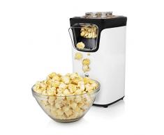 Princess Machine à pop-corn - Couvercle transparent - Aucune huile nécessaire, Blanc