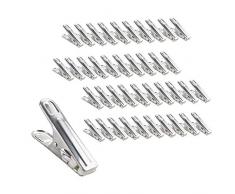 EudoER 20 Pièces Pinces à Linge INOX Pinces Incassables Inusable ne Rouille