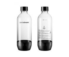 Sodastream 2 BOUTEILLES 1L CLASSIQUE LAVE VAISSELLE, Plastique, Transparent