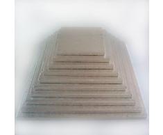 FunCakes Plateau de présentation carré épais 25 x 25 cm