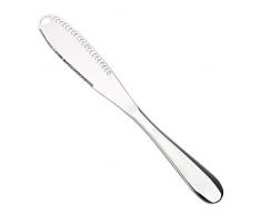 iTimo Couteau à beurre en acier inoxydable pour toast Petit déjeuner, fromage, dessert, confiture, crème Argenté.