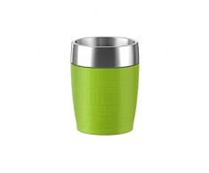 Emsa 514516 TRAVEL CUP tasse isotherme, mug avec couvercle, revêtement silicone, 200ml, Citron vert