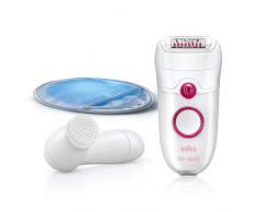 Épilateur Braun avec 3 accessoires dont une brosse visage