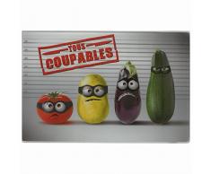 Planche À Découper En Verre 40x13cm Tous Coupables