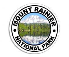 VinMea Autocollant Rond pour Parc National Ravier Taille : 4 x 4 cm