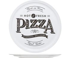 Cosy & Trendy 4562420 Assiette CÃ©ramique Hot - Fresh Pizza , Blanc,D 30cm