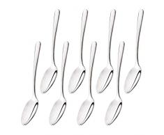 MIU COLOR 20cm Grandes Cuillères à Soupe Ovale en Acier Inoxydable Grandes Lot de 8