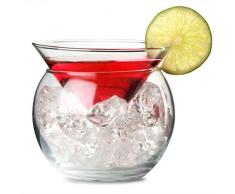 XUHAOZ Verre à Cocktail TIKI Mugs Coupe Martini Verre À Cocktail Double Verre À Vin Coupe À Boisson Fraîche Coupe À Mélanger