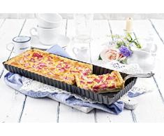 LOUIS TELLIER - Moule à Tartes Maison avec Fond Mobile - Anti Adhérent - Démoulage Rapide et Parfait - Excellente conductivité thermique - Fabriqué en France