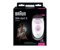 Epilateur Braun Silk-épil 3 3270. 2 accessoires