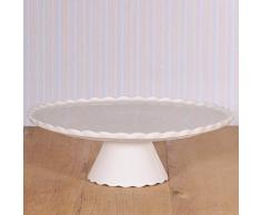Manifique: Présentoir à gâteau sur piedSweet Flower blanc, Ø 34 cm