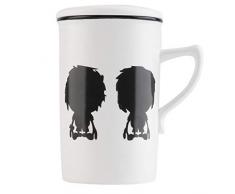 Gugutogo Tasse en céramique avec couvercle