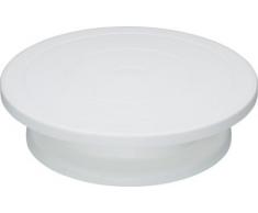 Kitchen Craft SDITURNTABLE Présentoir à Gâteau, Porcelaine, Blanc, 9 x 12 x 16 cm
